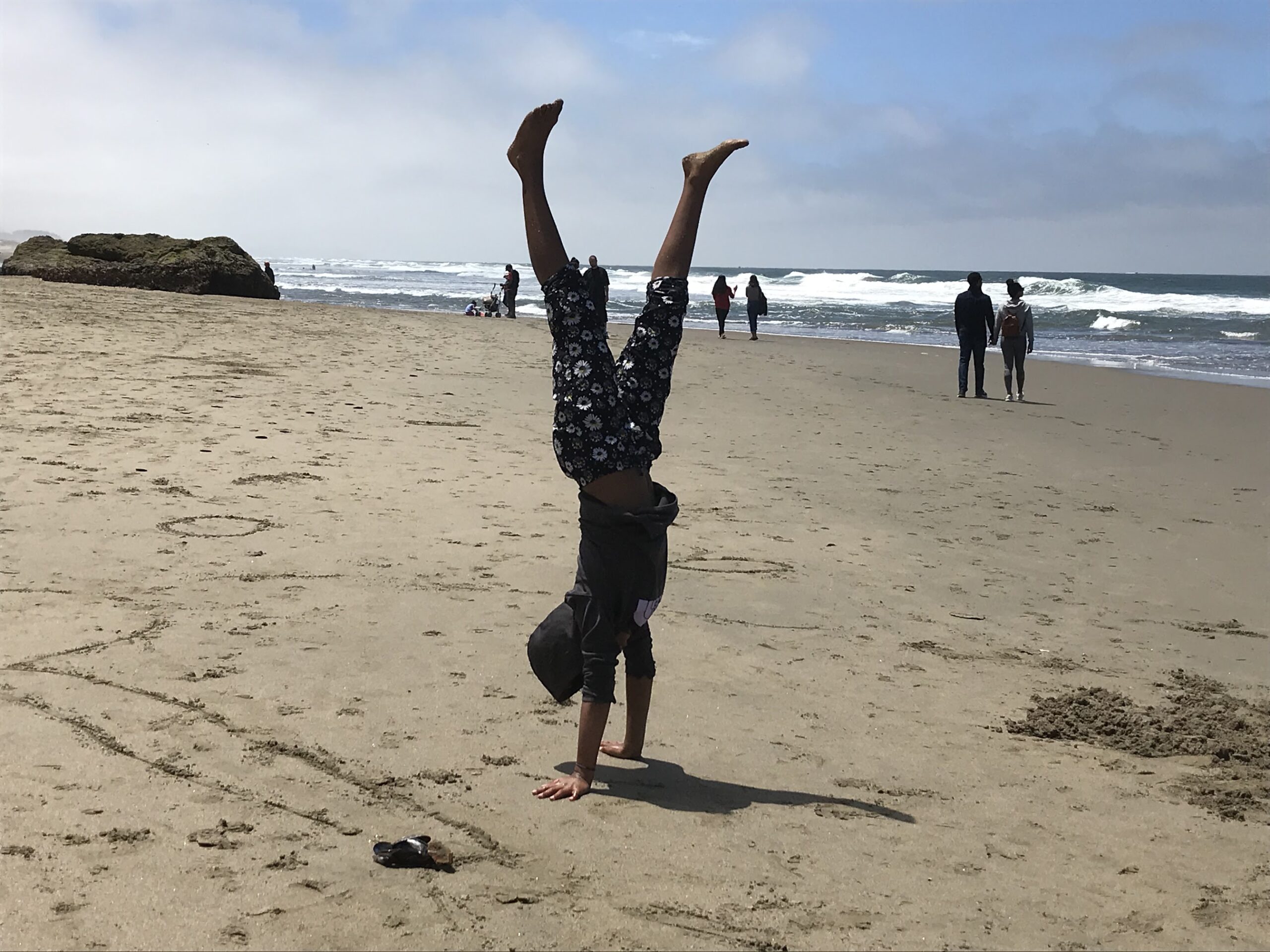 beach handstand
